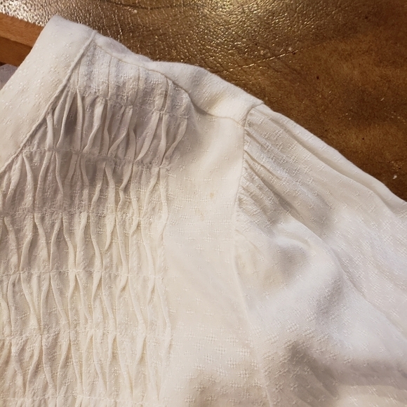 NWT CJ Banks Cream White Long Sleeve Women's Plus Sized Tunic Size 2x - Picture 9 of 9